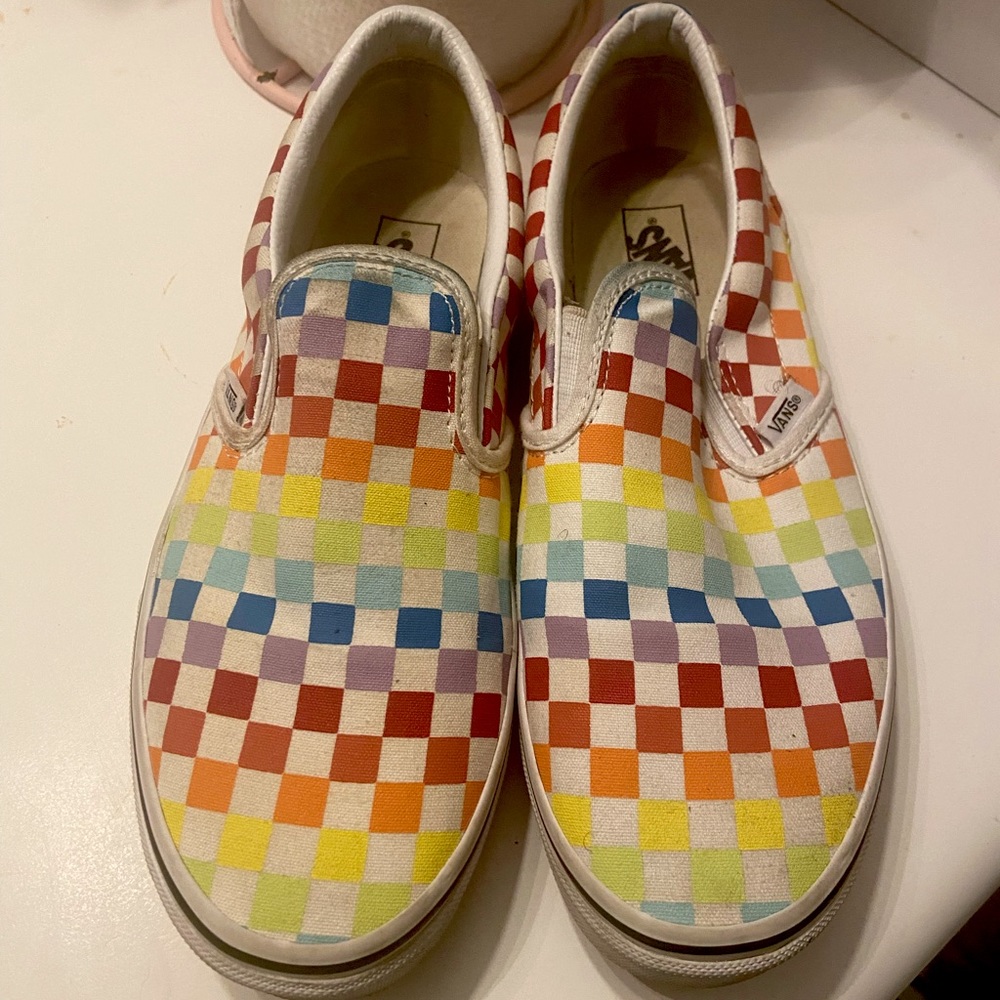 Rainbow Vans size 7